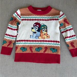 Bluey, Long Sleeve, Holiday Sweater, Size 18 Months